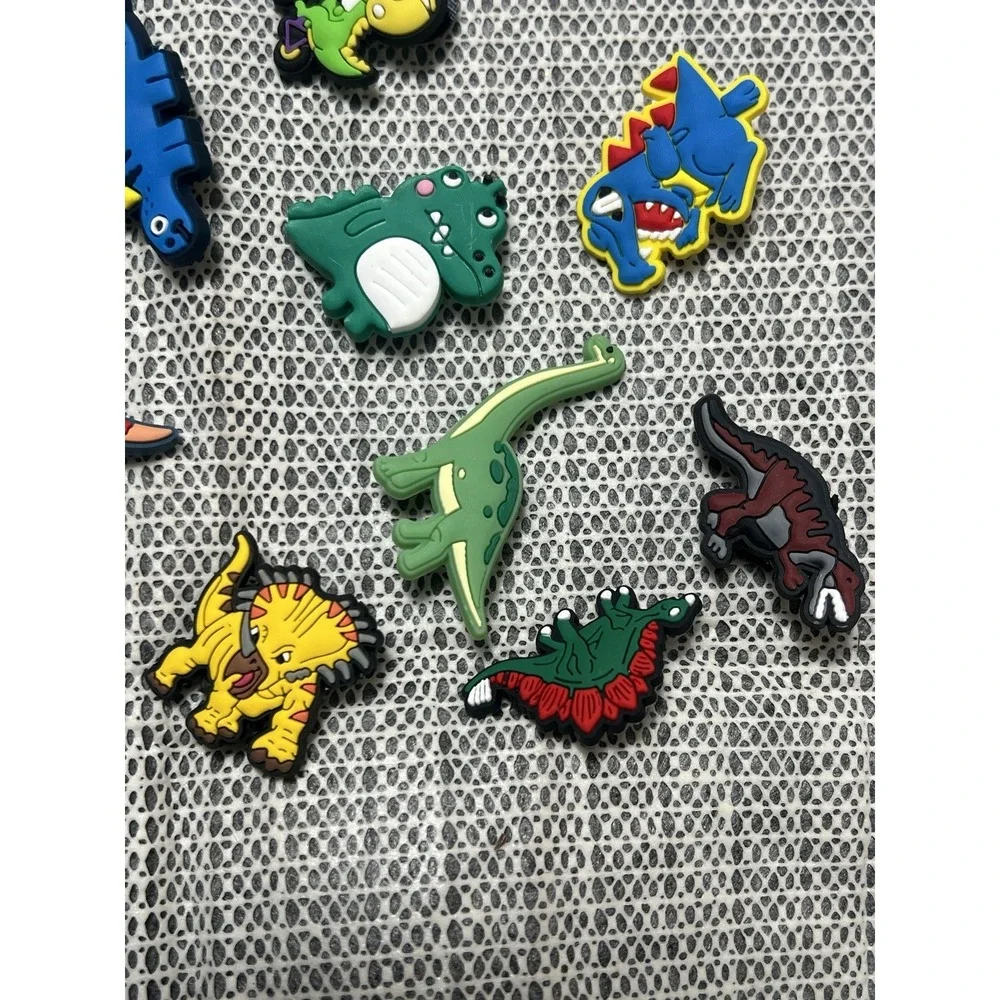 12 Pcs Dinosaur Charms Pvc Shoe Jewelry Decoration Boys